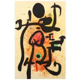 Le Cracheur de Flammes (The Flame-Spitter) by Joan Miró, Etching and aquatint in colors with carborundum, sold Mar 2022