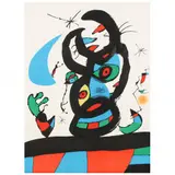 Montroig I by Joan Miró, Lithograph in colors, sold Mar 2022