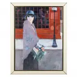 la Rue by Charles Levier, Oil on canvas, sold Mar 2022