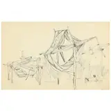 Nets at Calabash by Claude Howell, Ink on paper, sold Mar 2022