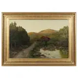 The Mill by George Hetzel, Oil on canvas (lined), sold Mar 2022