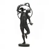 Bird Charmer by François Laurent Rolard, Patinated cast bronze, sold Mar 2022