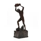 The Enemy Below by Otto Schmidt-Hofer, Patinated cast bronze, sold Mar 2022