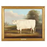 A Short Horned Bullock by William Henry Davis, Oil on canvas (lined), sold Mar 2022