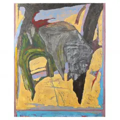 Veronica's Veil CVII by Herb Jackson, Acrylic and acrylic gesso on canvas, sold Feb 2022