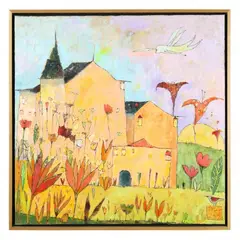 Chateau Fantastique by Jane Filer, Acrylic on canvas, sold Feb 2022