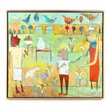 Fancy Picnic by Jane Filer, Acrylic on canvas, sold Feb 2022