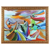 Skydancers Re-made by Ivey Hayes, Acrylic on canvas, sold Feb 2022