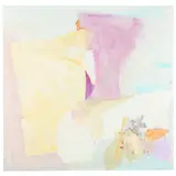 Soft Whispers by Nancy Tuttle May, Mixed media on canvas with collage, sold Feb 2022