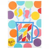 Large Colorful Hard Edge Painting by Sam Ezell, Oil on canvas, sold Feb 2022