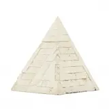 Modernist Tetrahedron Sculpture by Billy Lee, White plaster with graphite inscriptions, sold Feb 2022
