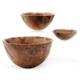 Set of Three Turned Wood Nesting Bowls by Michael L. Jones, Contemporary, sold Feb 2022