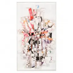Comet Station by Dorothy Gillespie, Acrylic and watercolor on paper, sold Feb 2022