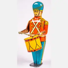 Untitled by Tin, lithograph mechanical drum major toy, offered Jul 2024
