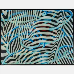 Red Spiral by James Massena March, Acrylic on canvas, offered Apr 2024