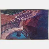 Nimes #14 (Park Series) by George Kozmon, 1998, Oil on canvas, offered Feb 2024