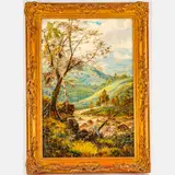 Scottish Landscape by Theodore Hines, Oil on canvas, offered Feb 2024
