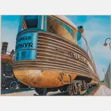 Pioneer Zephyr by Bruce McCombs, Watercolor, offered Dec 2023