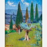 A Glimpse of Tuscany by Ben Bassham, 2004, Oil on canvas, offered Dec 2023