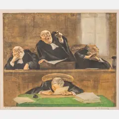 Phrynee,Colored by Gaston Hoffman, lithograph, offered Dec 2023