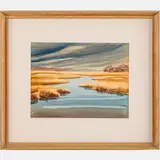 Landscape with a River by Phoebe Flory Walker, 1950, Watercolor, offered Nov 2023