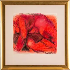 Figural Study by Shirley Aley Campbell, Pastel on paper, offered Nov 2023