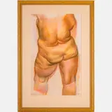 Female Back by Shirley Aley Campbell, Pastel on paper, offered Nov 2023