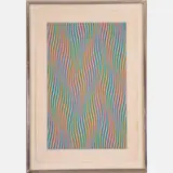 Elapse by Bridget Riley, Silkscreen in colors, offered Oct 2022