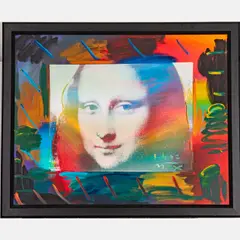 Mona Lisa Portrait Ver V #3 by Peter Max, 1992, Acrylic/Silkscreen on canvas, offered Oct 2022