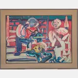 Louisiana Serenade by Romare Howard Bearden, 1979, Lithograph in colors, offered Oct 2022