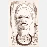 African Elegance by Margaret Taylor-Burroughs, Lithograph, offered Oct 2022
