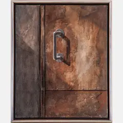 Light Observations: Studio Fire Door by Norman Lundin, Acrylic on canvas, offered Oct 2022