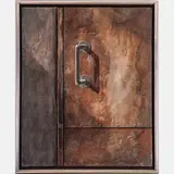 Light Observations: Studio Fire Door by Norman Lundin, Acrylic on canvas, offered Oct 2022