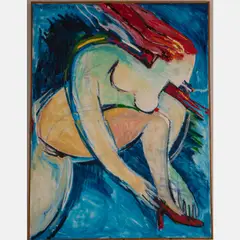 Female Figure by Patricia Kaschalk, Oil on canvas, offered Oct 2022