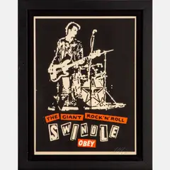 Sid Swindle by Shepard Fairey, Serigraph in colors on wove paper, offered Oct 2022
