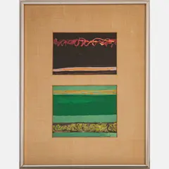 Sketches, # 5 & 6 by Thomas Salomon, Watercolor on paper, offered Sep 2022