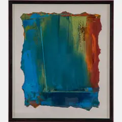 Untitled by Kathleen Hammett, Oil on torn paper, offered Aug 2022