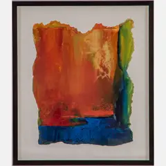 Untitled by Kathleen Hammett, Oil on torn paper, offered Aug 2022