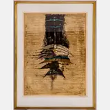 Untitled,Colored by Johnny Gotthard Friedlaender, etching, offered Aug 2022