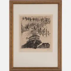 Untitled by Johnny Gotthard Friedlaender, Etching, offered Aug 2022