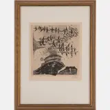 Untitled by Johnny Gotthard Friedlaender, Etching, offered Aug 2022