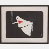 L' Heure Bleu by René Gruau, 1983, Lithograph, offered Aug 2022