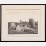 Landscape with Houses by Robert Kipniss, Lithograph, offered Aug 2022