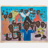 Untitled by Maxan Jean-Louis, Oil on canvas, offered Aug 2022
