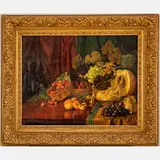 Still Life by James Wallace, Oil on canvas, offered Jul 2022