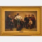 Stump Speech by Giuseppe Moia, Oil on canvas, offered Jul 2022