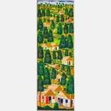 Village Scene by Abner Dubec, Oil on canvas, offered Jul 2022