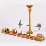 Untitled by Lincoln Tunnel Tin, lithograph wind up toy, offered Jul 2022