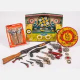 Untitled by Tin, lithograph windup model shooting gallery by wyandotte, offered Jul 2022