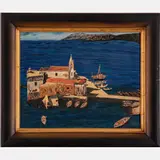 Lipari-Chiesetta de Purgatoria by Crisauto, Oil on canvas, offered Jul 2022
